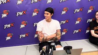 Phoenix Mercury center Brittney Griner full exit interview [upl. by Mulligan629]