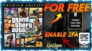 🔥 GET GTA 5 V FREE 🔥  Enable Epic Games 2FA  Detailed Video  Buy From MobilePC Epic Games [upl. by Einattirb]