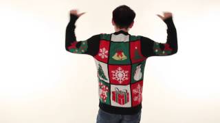 Tacky Christmas Sweater  The Ugly Panel Sweater by Tipsy Elves [upl. by Garett]