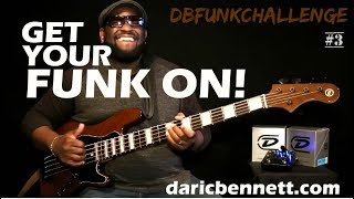 FUNKY BASS JAM  Daric Bennett  How funky can you get in under 60 sec  DBFUNKCHALLENGE [upl. by Kovacev939]