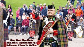 Piping Tribute to Alister Bo Walker by Pipe Major Gary West [upl. by Nonna19]