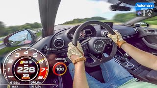 Audi RS3 Sedan 400hp  0284 kmh LAUNCH CONTROL 60FPS [upl. by Eendys73]