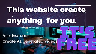 These Free AI tool How to make Videos Using AIai tools [upl. by Rednas]