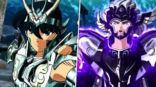 Shiryu Dragon Vs Thanatos God of Death  Saint Seiya Soldiers Soul  PS3 4K 60fps [upl. by Lemahs]