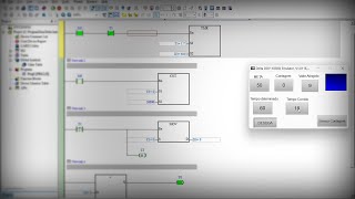 Criando Lógica no CLP de um Contador com Meta e Tempo [upl. by Cathy]