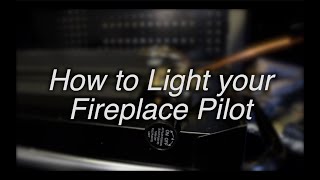 How to Light Your Gas Log Fireplace Pilot [upl. by Lleraj803]