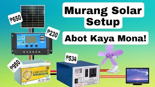 Paano Gumawa ng DIY Simple Solar Setup for Home Cheapest Solar Setup for home [upl. by Den]