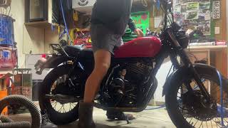 2001 Honda Cb 400 ss  super sport   single cylinder custom Exhaust  40 mm coby  Cold Start [upl. by Rudich863]