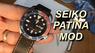 Seiko Patina Mod Using Coffee [upl. by Lonyer]