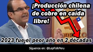 La producción de cobre en Chile está en caída libre El año 2023 fue el peor en 2 décadas [upl. by Mackler]