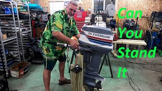 Outboard Engine standJust two boards4 casters equals Genius DIY Store Johnson Mercury Evinrude [upl. by Lyrehc]