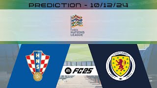 Croatia vs Scotland  Prediction  UEFA Nations League  EA FC 25 [upl. by Erialb]