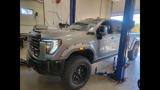 2024 GMC 2500 AT4X lift kit [upl. by Reinnej]