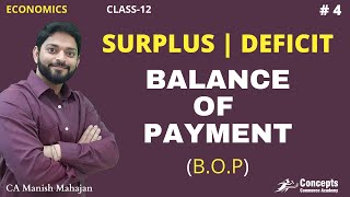 Balance of Payment SURPLUS and DEFICIT  Equilibrium amp Disequilibrium in BOP  Class 12 Economics [upl. by Margherita90]