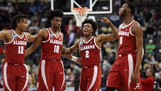 Alabama holds on to take down Virginia Tech in NCAA Tournament first round [upl. by Akenor512]