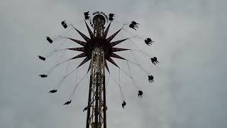 SkyScreamer full ride at Six Flags Fiesta Texas in San Antonio 2023 [upl. by Trinetta]