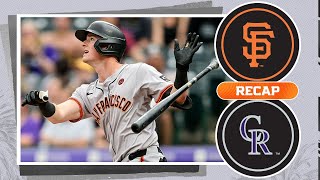 Giants vs Rockies Game Highlights 72124  MLB Highlights [upl. by Atisusej263]