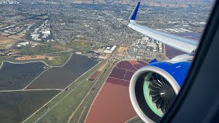 United Airlines A321neo breathtaking approach amp landing SFO [upl. by Henrietta]