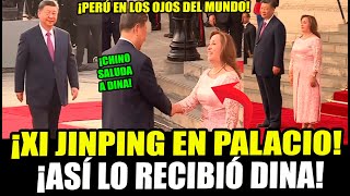 EN VIVO HISTORICO XI JINPING PRESIDENTE CHINO LLEGA A PALACIO Y SALUDA A DINA BOLUARTE [upl. by Gardener979]