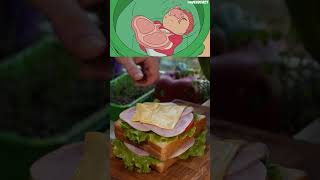 Ponyos Sandwich 🥪 animefood food studioghibli [upl. by Child416]