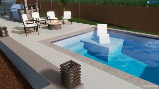 Castle Rock Yard  Terraces with SpaPool [upl. by Pen]