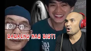 Multo nakuha sa camera  Nagpakita ang Kaluluwa ng babaeng nagbigti  REACTION [upl. by Meras]