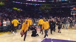 Kobe Bryant SloMo Warm Up Before Final Game [upl. by Ainslee]