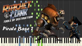 Ratchet and Clank Tools of Destruction Pirate Base 2 Piano Tutorial [upl. by Sperry]