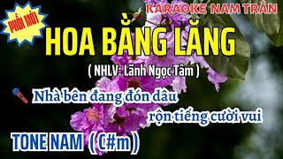 Karaoke Hoa Bằng Lăng Hits Jimmii Nguyễn Tone Nam  Nam Trân [upl. by Amado14]