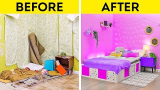 EXTREME ROOM MAKEOVER  Cool Home Decorating Hacks [upl. by Loresz]