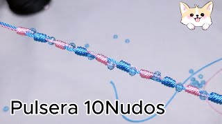 Pulsera Decenario con Cristales macrame [upl. by Yenaj]