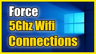 How to Change From 24ghz to 5ghz Wireless Network Adapter in Windows 1087 Tutorial [upl. by Ariana256]