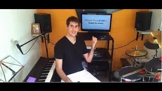 Escala menor antigua o natural  Modo Eolico  Tutorial de piano [upl. by Euqirne937]