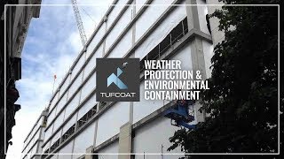 Tufcoat  Temporary Shrinkwrap Building Screens [upl. by Etti]