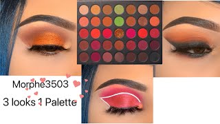 Morphe 3503 fierce by nature 3 looks 1 Palette [upl. by Irpac]