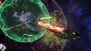 Tyranids vs Necrons  Skalgrim Mod  4K Quality  Battlefleet Gothic Armada 2 [upl. by Hcurob]