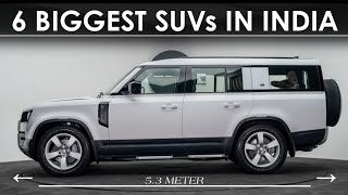 6 BIG SIZE 7 SEATER SUVS IN INDIA  ट्रक जितनी बड़ी SUVs [upl. by Nodnahs]