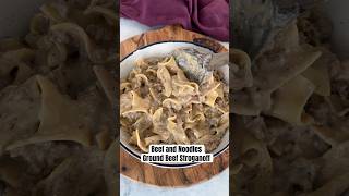 Beef and Noodles Ground Beef Stroganoff [upl. by Nuhsal174]