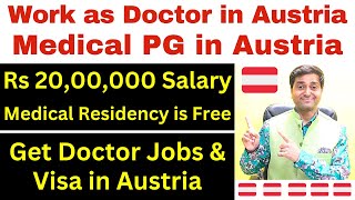 Medical PG in AUSTRIA  Work as DOCTOR in Austria  Requirements Medical Residency FREE Job  Visa [upl. by Eahcim732]