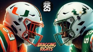 College Football 25  11 Miami vs USF  Bragging Rights Series Week 4 Matchup [upl. by Faina]