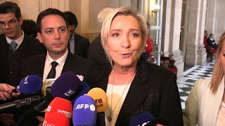 Loi immigration  quotnous allons voter ce textequot Le Pen  AFP Extrait [upl. by Balliol]