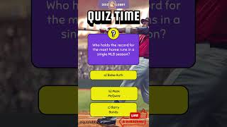 Who Hit the Most Home Runs in a Single MLB Season ⚾🔥  Quick Quiz shorts quizchallenge [upl. by Aderb]