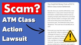 ATM Card Class Action Settlement Email  Scam or Legit [upl. by Yeltrab]