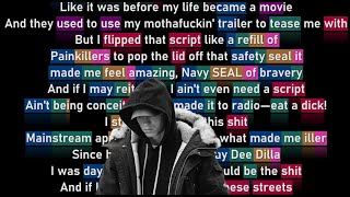 Eminem on quotDetroit Vs Everybodyquot Rhyme Scheme [upl. by Cordeelia]