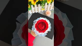 Rose bouquet 💐 diy [upl. by Guthrie]