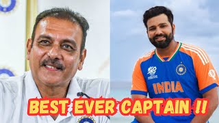 Rohit Sharma among alltime greats and on par with MS Dhoni as captain Ravi Shastri [upl. by Sunev]