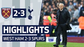 HIGHLIGHTS  WEST HAM 23 SPURS  Mourinho era starts with a win [upl. by Nodyarg324]