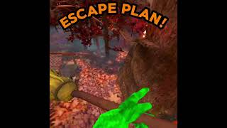 Using witch broom to escape lava monkeys in gorilla tag shorts gorillatag halloween vr gtagfun [upl. by Schwab878]