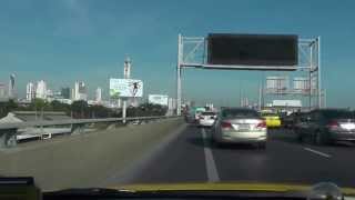 Dangerous Taxi Drive from BKK Airport to Sukhumvit Area  Highway [upl. by Wilhide718]