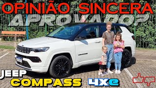 JEEP Compass 4xe SUV híbrido plugin VALE A PENA É bom Consumo problemas preço teste família [upl. by Gorrian349]